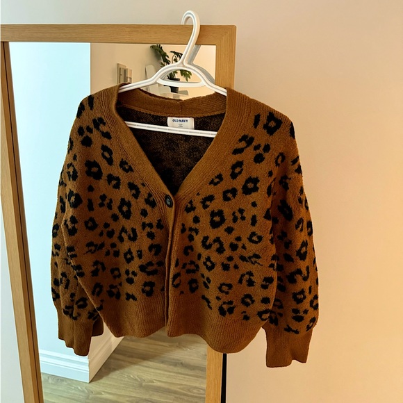 Semi-cropped knitted cardigan - Picture 1 of 7